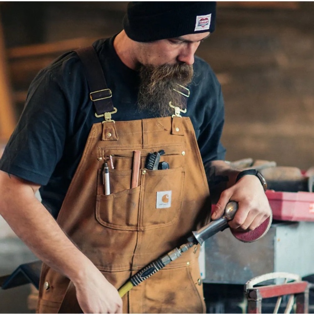 Carhartt Men's Brown Work Overalls, like new